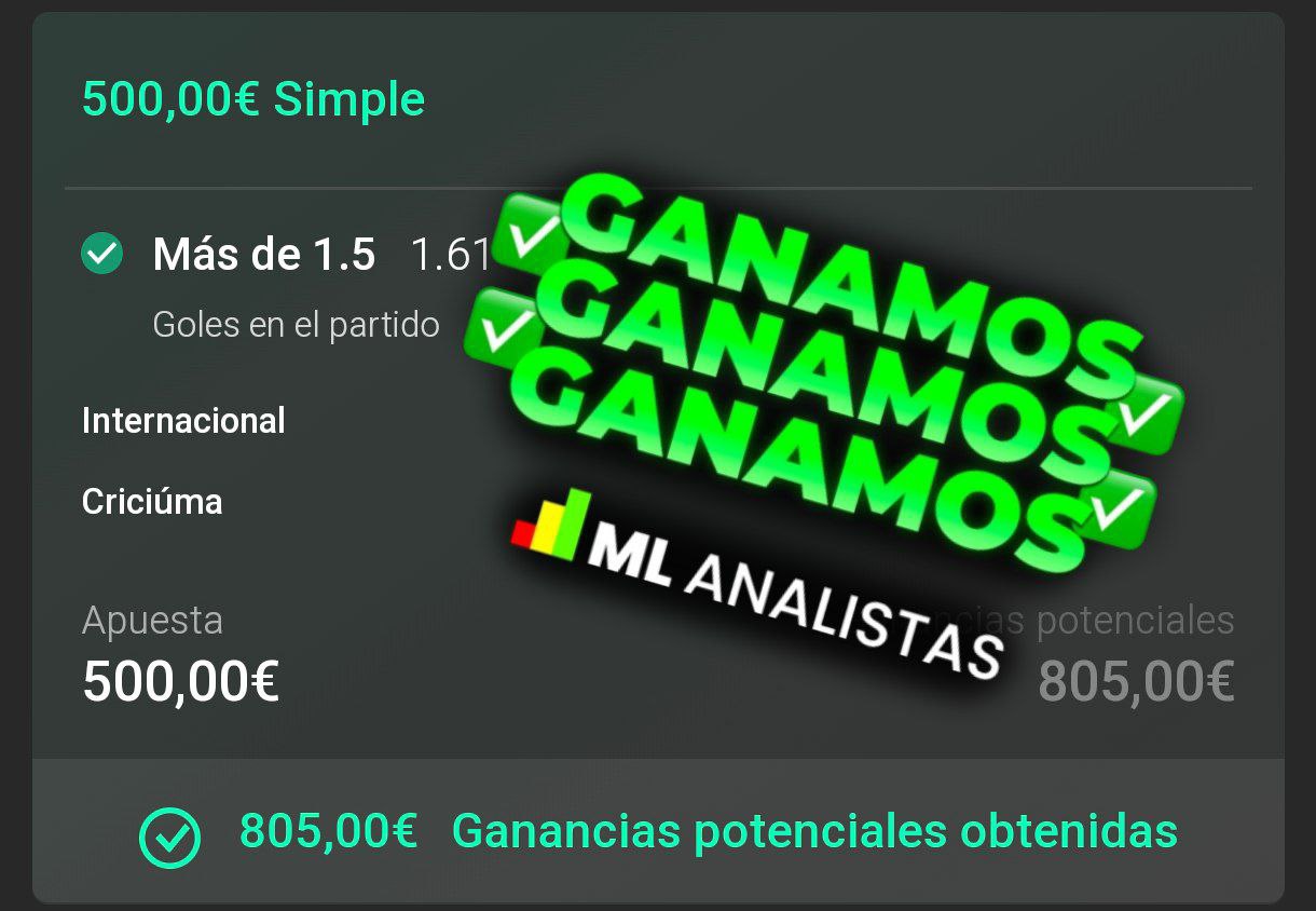 Apuesta Ganada ML Analistas